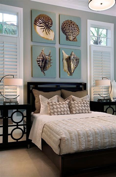 Bedroom furniture beach bedrooms coastal decorating ideas plus via. obrazy nad łóżko na inspirujące wnętrza - Zszywka.pl