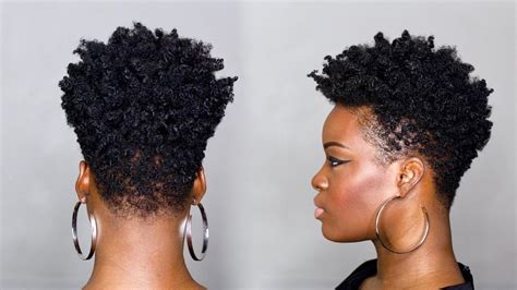 Pile your coils atop your hair or go global with an afro puff. DIY Tapered Cut Tutorial on 4C Hair - YouTube