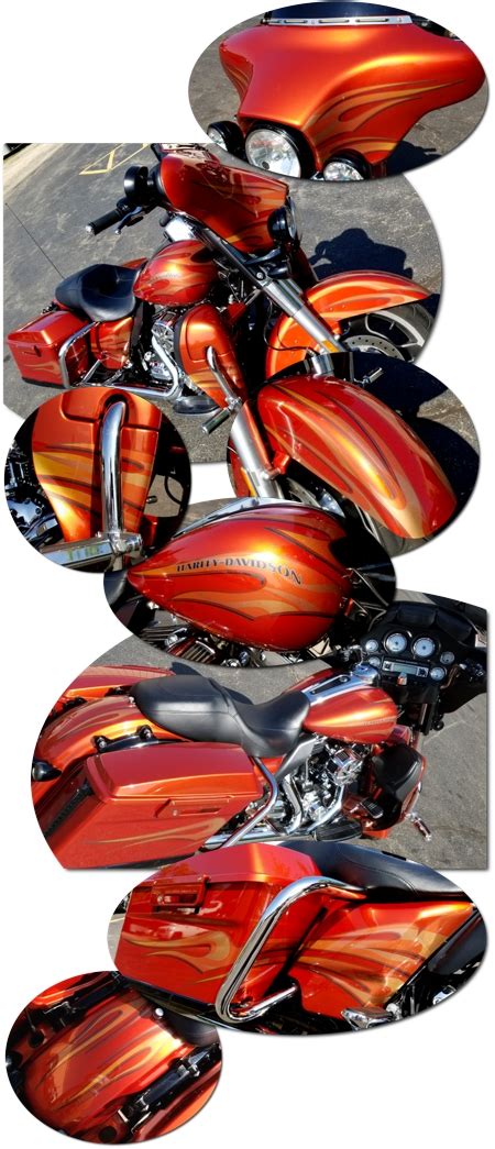 Harley Davidson Touring Bike Flame Graphics Kit 8 15 Cvo Street