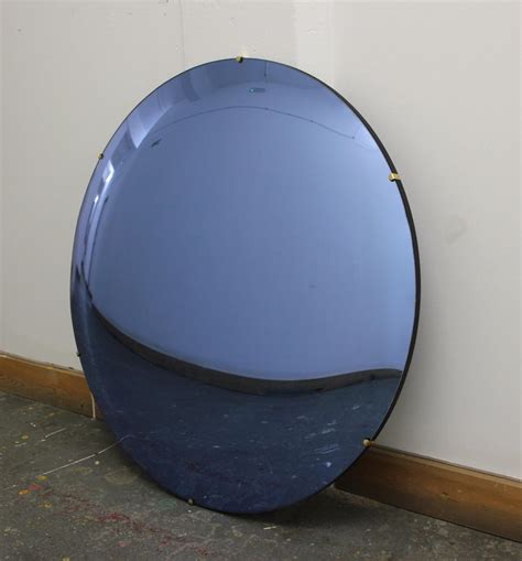 Few examples of convex mirrors can also. Modern Crafted Frameless Orbis™ Blue Convex Mirror For ...