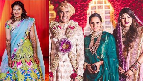 Anam Mirza And Asad Azharuddins First Look From Their Reception Looks
