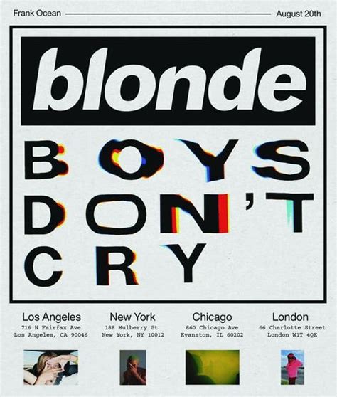 Frank Ocean Announces Boys Dont Cry Magazine Pop Ups The Fader
