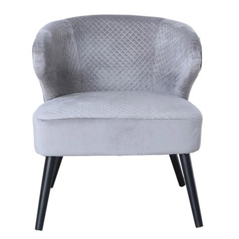 Grey Wingback Quilted Velvet Easy Chair Grey Wingback Chair Chair