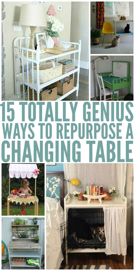 Diy baby doll changing table. 15 Genius Ways to Repurpose Changing Tables
