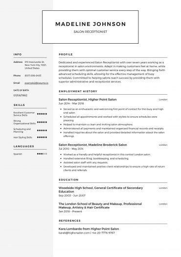 Gratis Engelse Cv Voorbeelden En Templates Engels Cv Maken