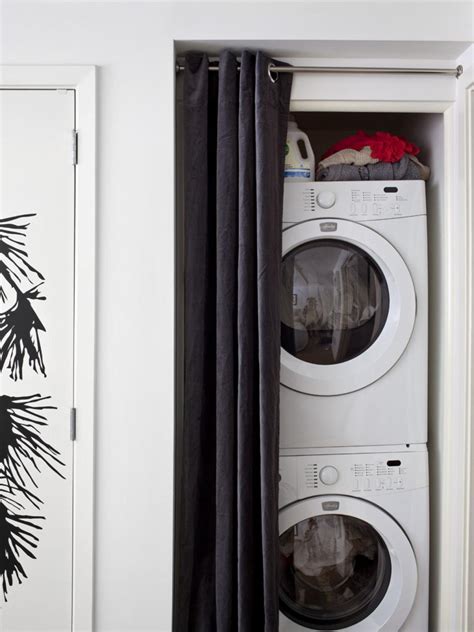 small stackable washer dryer combo invades  laundry room
