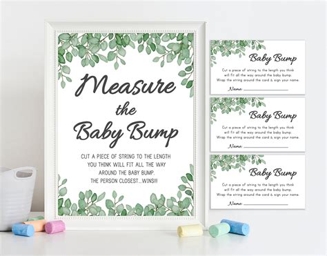 Measure Mommys Belly Game How Big Is Mommys Belly Etsy Baby