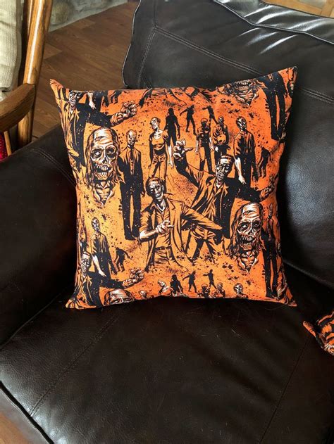 Zombie Pillow Covers Halloween Pillow Covers Set Of 2 Etsy