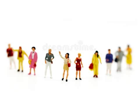Miniature People Business Person Candidate People Group Stock Image
