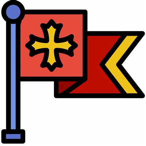 Antique Battle Flag Medieval Old Icon Download On Iconfinder