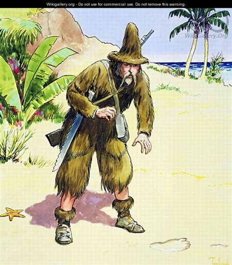 Robinson Crusoe From Peeps Into The Past Published C1900 Trelleek The