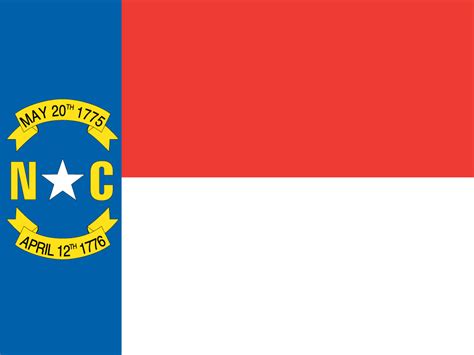 North Carolinian Flag Flag Of North Carolina Us State