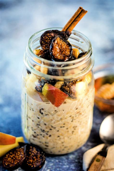 How many calories inpret a manger overnight oats pot. Cinnamon Apple Fig Overnight Oats with Almond Milk ...