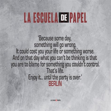 Und wäre es auch nur für fünf minuten. Berlin Zitate Haus Des Geldes - BERLINTUH