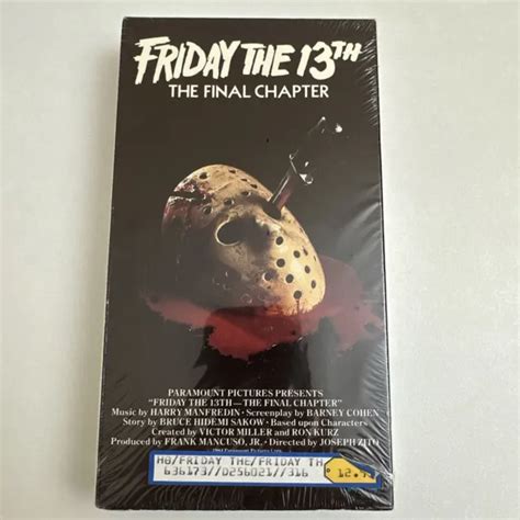 Friday The 13th The Final Chapter 4 1988 New Sealed Vhs Horror Cult 8499 Picclick