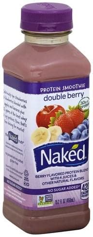 Naked Double Berry Protein Smoothie Oz Nutrition Information