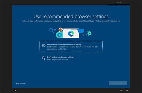 Microsoft Edge Browser In Windows 10 Settings
