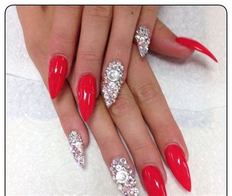 20 Awesome Red Stiletto Nail Art Ideas You Must Try Bling Nails