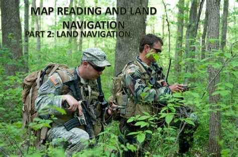 Map Reading Land Navigation Powerpoint Ranger Pre Made Military Ppt