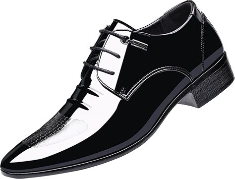 zapatos de cuero de los hombres de la manera resbalón en marrón negro zapatos de