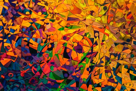 Free Images Orange Colorfulness Psychedelic Art Pattern Leaf