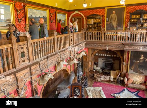 The Gallery Of The Grand Hall Inside Kinloch Castle Isle Of Rum