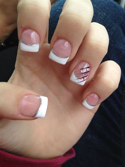 Acrylic French Tip Nail French Manicure Nail Designs French Tip Nail