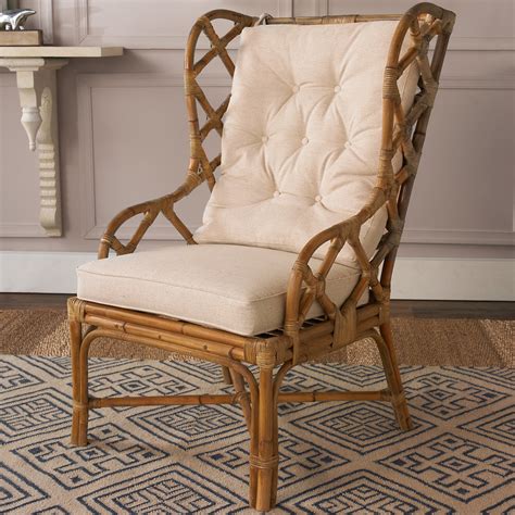 Rattan Wingback Chair Shades Of Light