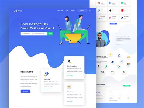 Job Portal Website Design Uplabs