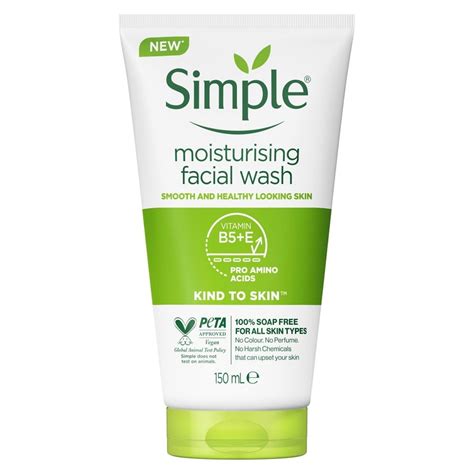 Simple Moisturizing Facial Wash 5 Ounce Pack Of 3