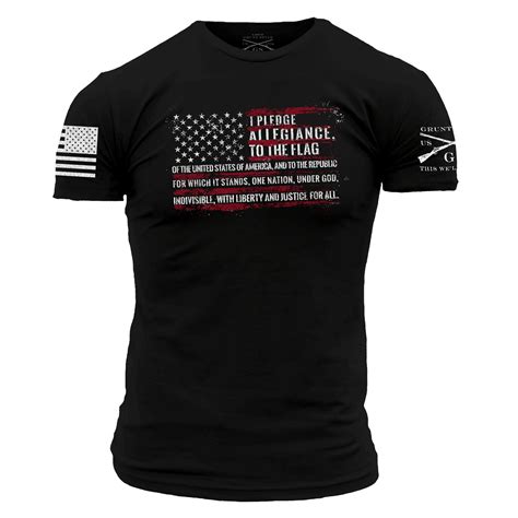Patriotic Apparel Pledge Of Allegiance Shirt Grunt Style Llc