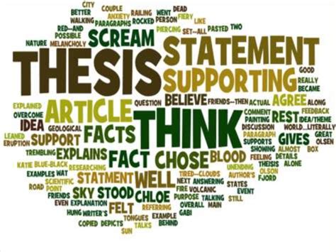 Beginning this fall, of 2015, the thesis paper is taking on substantial changes. Secrets of a Good Thesis Statement