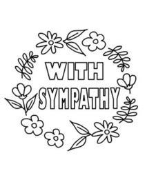 Easily customize a free template online create a virtual condolence card. Free Printable Sympathy Coloring Cards Cards, Create and ...
