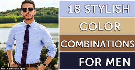 Here Are 18 Color Combinations That Are Ideal For Men Born Realist
