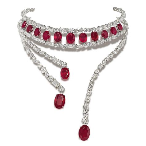 Ruby And Diamond Necklace Burmese Rubies Jahan Jewellery