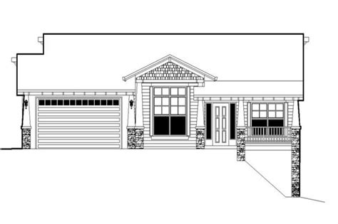 Craftsman Arts And Crafts Ranch House Plans Home Design M 2021 2757