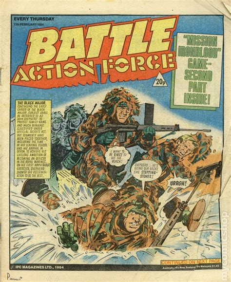 Battle Action Force Uk 1983 1986 Ipc Comic Books