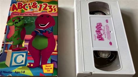 Barney Abc And 123 Video Barney And Friends Vhs Movie Collection