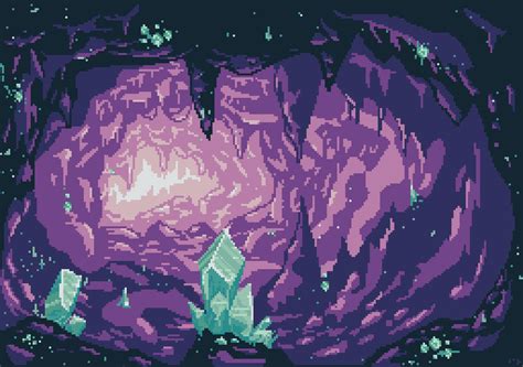 Crystal Cavern Pixelart