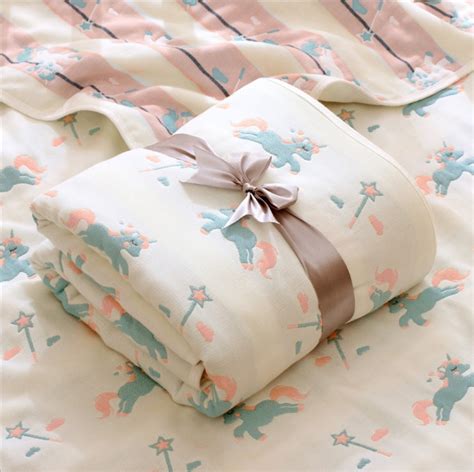 Baby Blanket 110 Cm Muslin Cotton 6 Layers Thick Newborn Swaddling