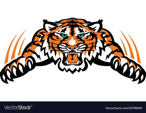 Tiger Logo Mascot Royalty Free Vector Image Vectorstock