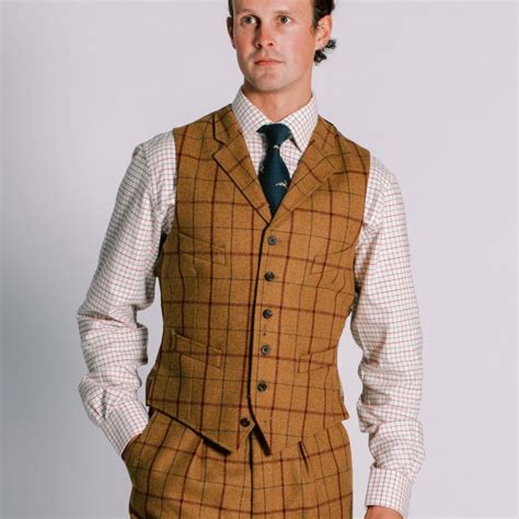 Skipton Yorkshire Tweed Waistcoat Mens Country Clothing Cordings