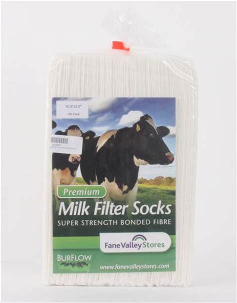 Buy Burflow Milk Filter Socks 105 X 3 X 100 Pack From Fane Valley