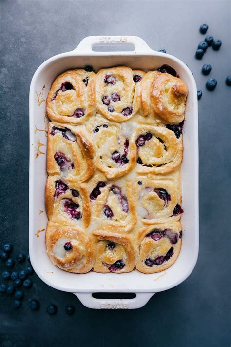 Lemon Blueberry Sweet Rolls Chelseas Messy Apron Breakfast Recipes
