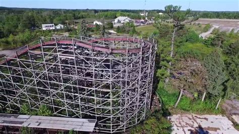 Abandoned Geauga Lake Amusement Park Via Drone Youtube