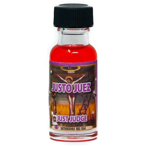 Aceite Justo Juez Just Judge Spiritual Oil Anointing Oil Magical