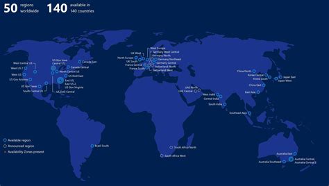 This Map Details The Spread Of Azure Data Centers Across The World