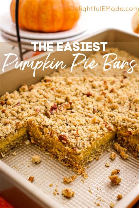 Pumpkin Pie Bars With Pecan Crumble The Best Pumpkin Crumble Bars