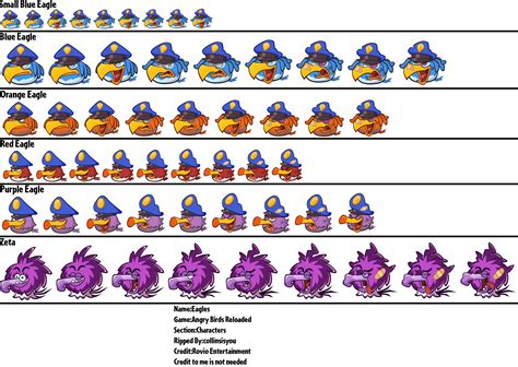 Angry Birds Reloaded Sprites