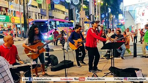 Street Performance In Kuala Lumpur Malaysia Musical Performance On